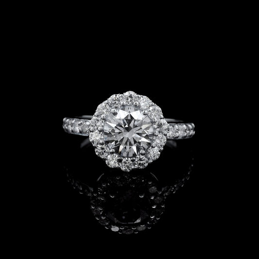 2.05 Carats Lab Grown Diamond 14K Gold Ring