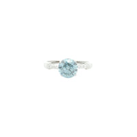 1.64 Carats Blue Lab Grown Diamond 14K Gold Ring