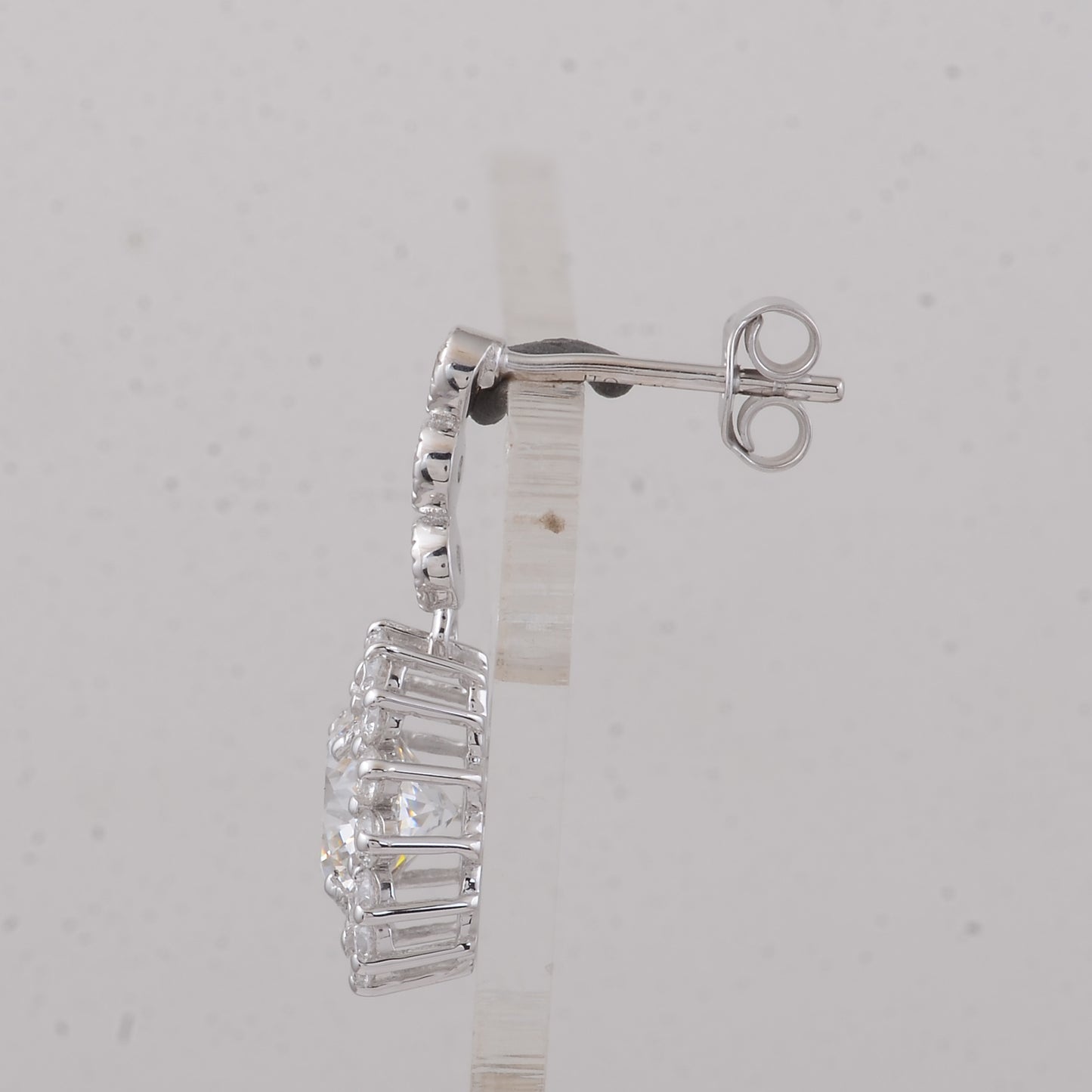 3.83 Carats Lab Grown Diamond 14K Gold Earrings