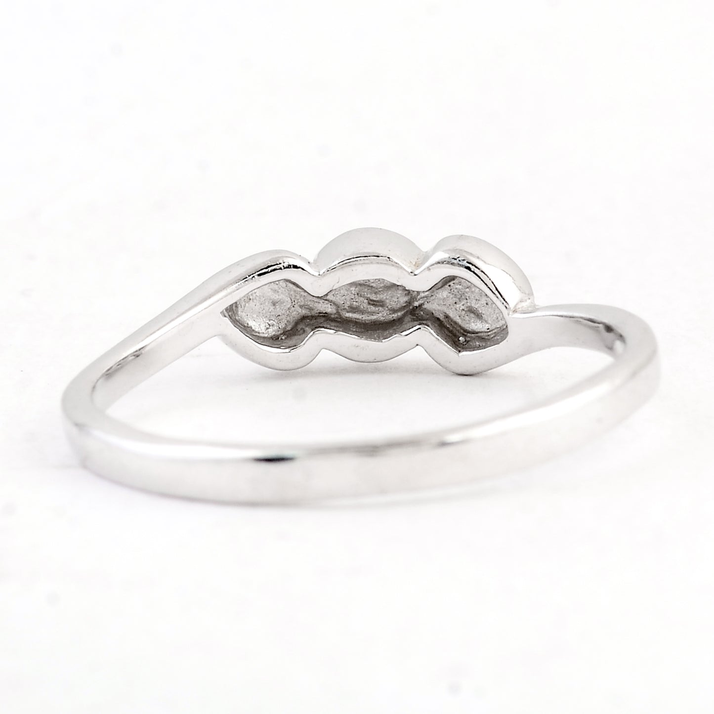 0.00 Ct Plain 925 Sterling Silver Ring