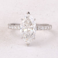 2.87 Carats Lab Grown Diamond 14K Gold Ring