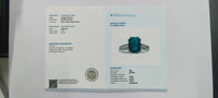 2.75 Ct Octagon Step Cut Natural Emerald 14K Gold Ring
