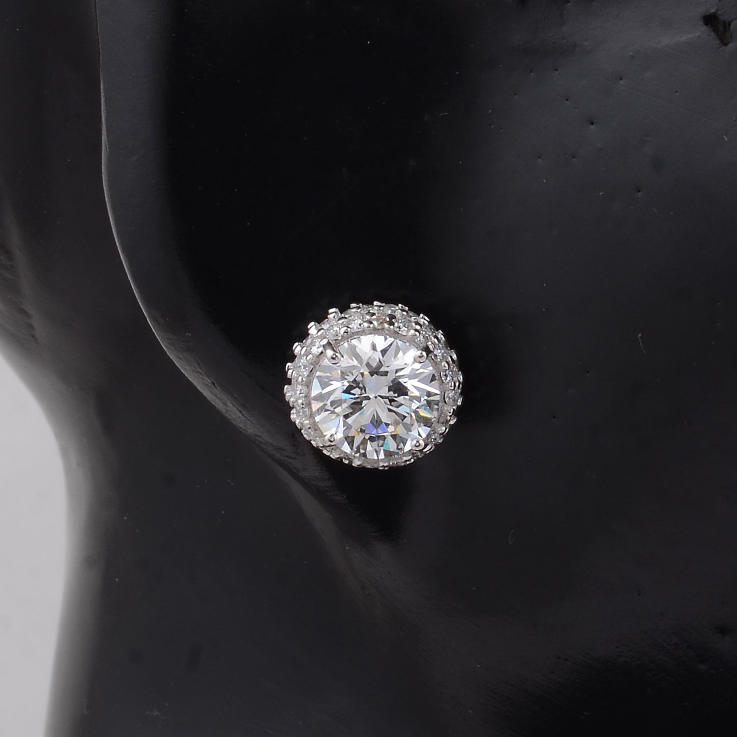 4.67 Carats Lab Grown Diamond 14K Gold Earrings