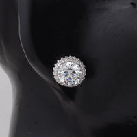 4.67 Carats Lab Grown Diamond 14K Gold Earrings