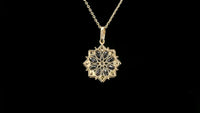 1.30 Ct Marquise Tanzanite 14K Gold Pendant