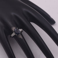 2.82 Ct Oval Mixed Cut Natural Sapphire 950 Platinum Ring