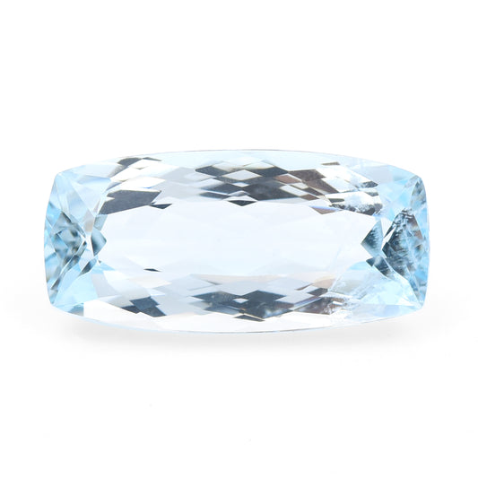 9.27 Natural Beryl Aquamarine Rectangular Cushion Mixed Cut Gemstone