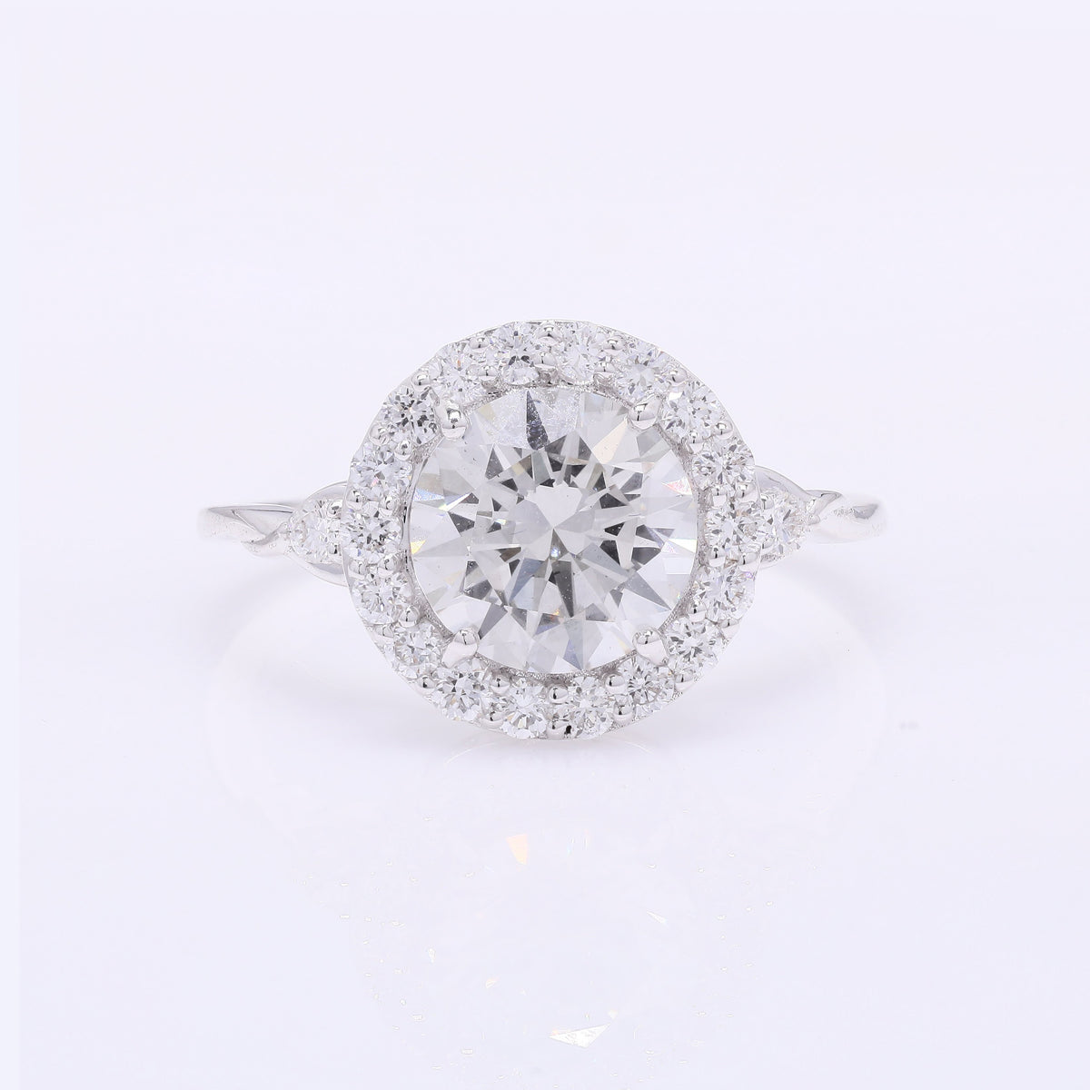 2.52 Carats Lab Grown Diamond 14K Gold Ring