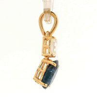 1.86 Ct Oval Sapphire 14K Gold Pendant