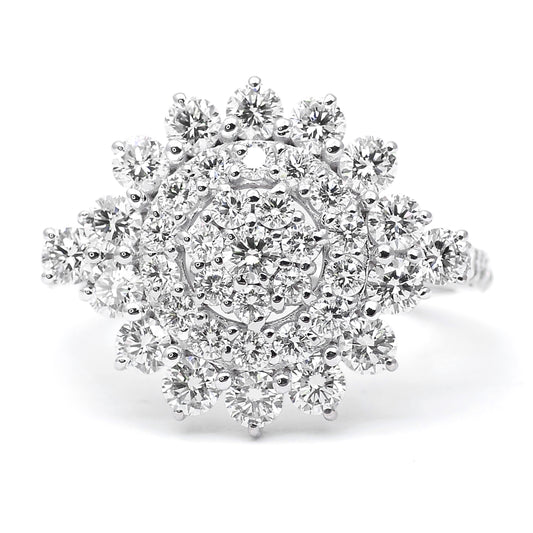 2.06 Carats Lab Grown Diamond 14K Gold Ring