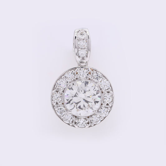 2.01 Carats Lab Grown Diamond 14K Gold Pendant
