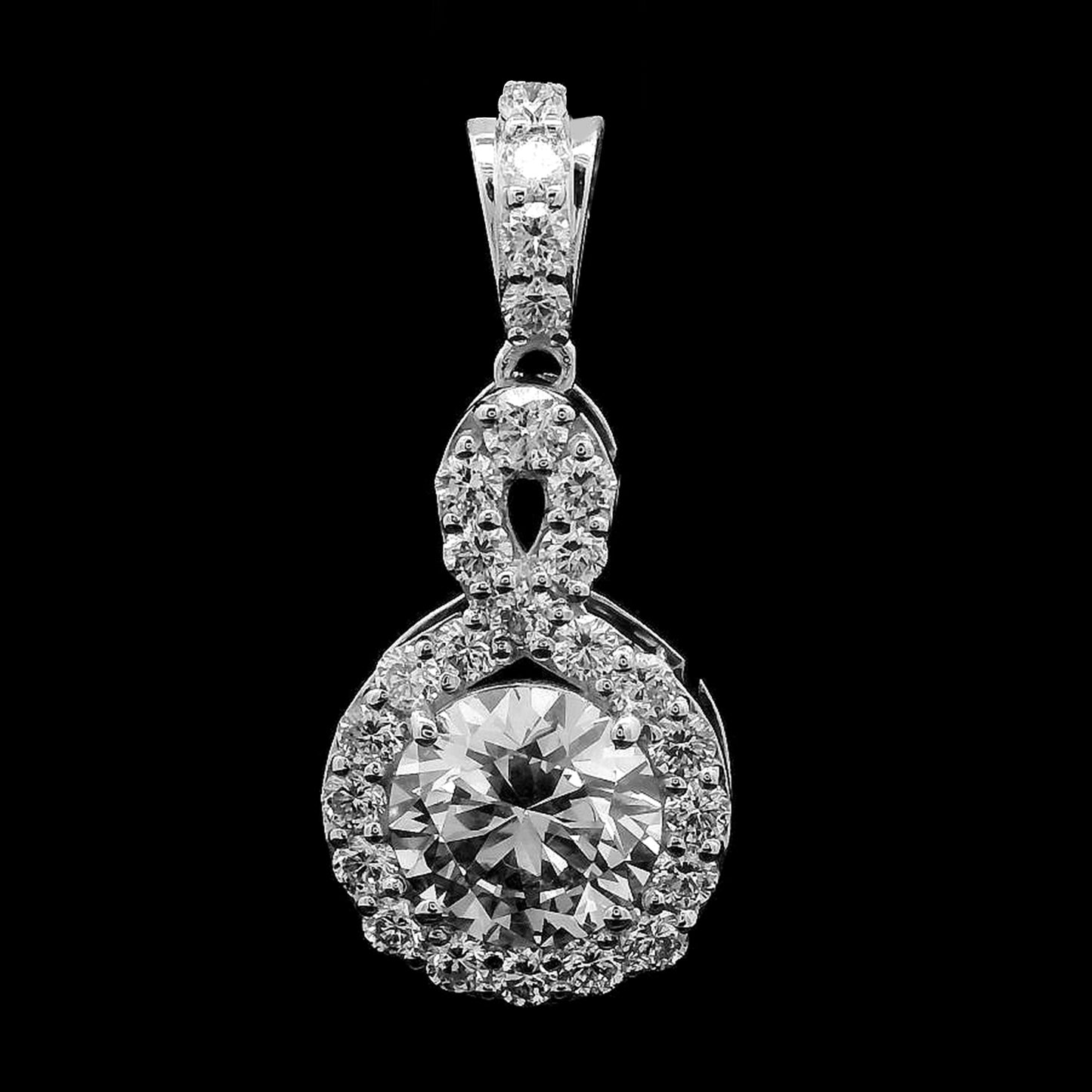 2.39 Carats Lab Grown Diamond 14K Gold Pendant