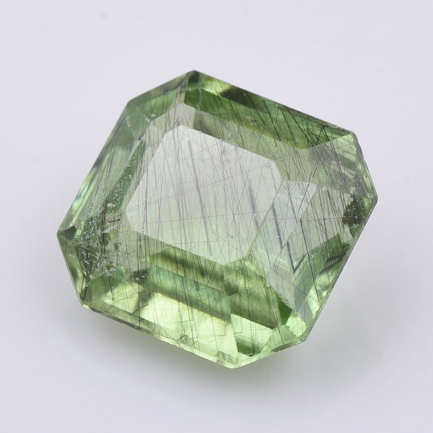 6.31 Natural Peridot Emerald Cut Gemstone