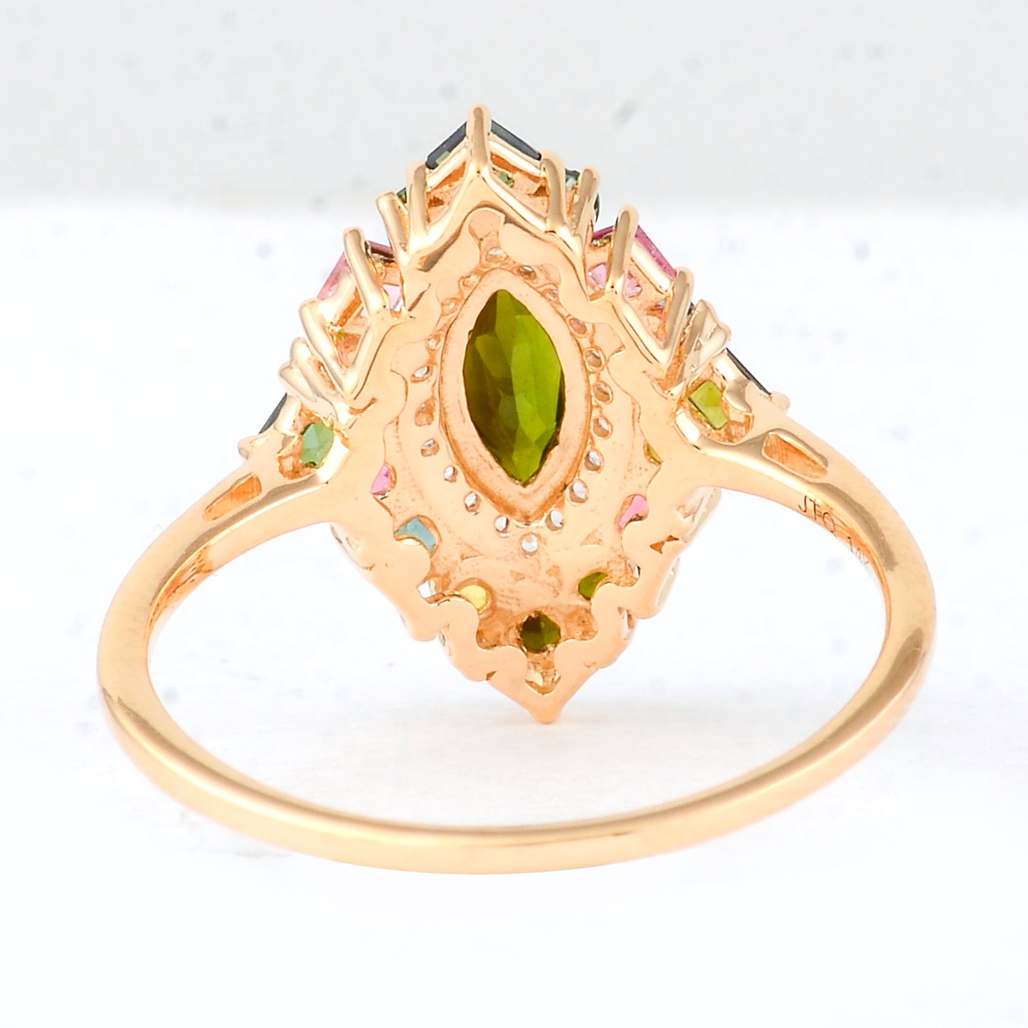 1.07 Ct Marquise Tourmaline 14K Gold Ring
