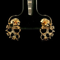 2.63 Ct Round Tourmaline 14K Gold Earrings