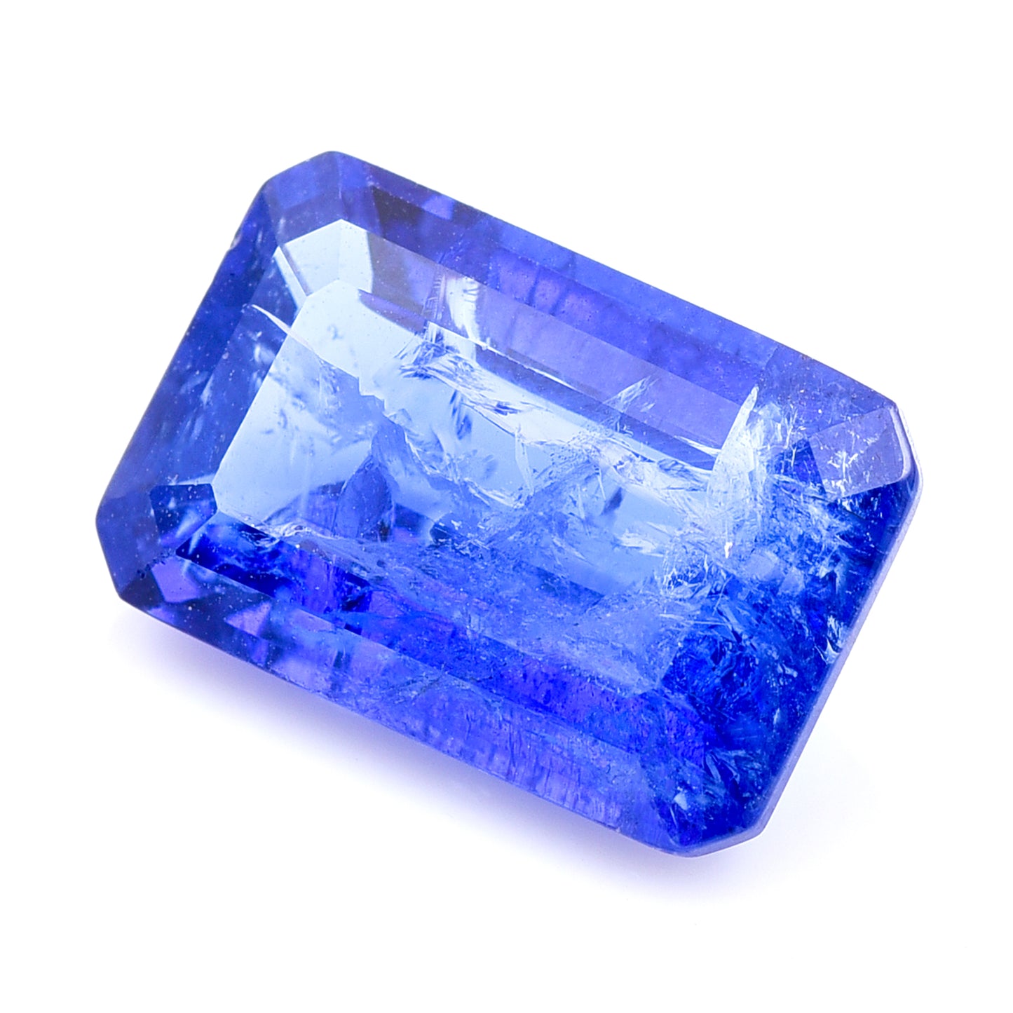 8.04 Natural Zoisite Tanzanite Emerald Cut Gemstone