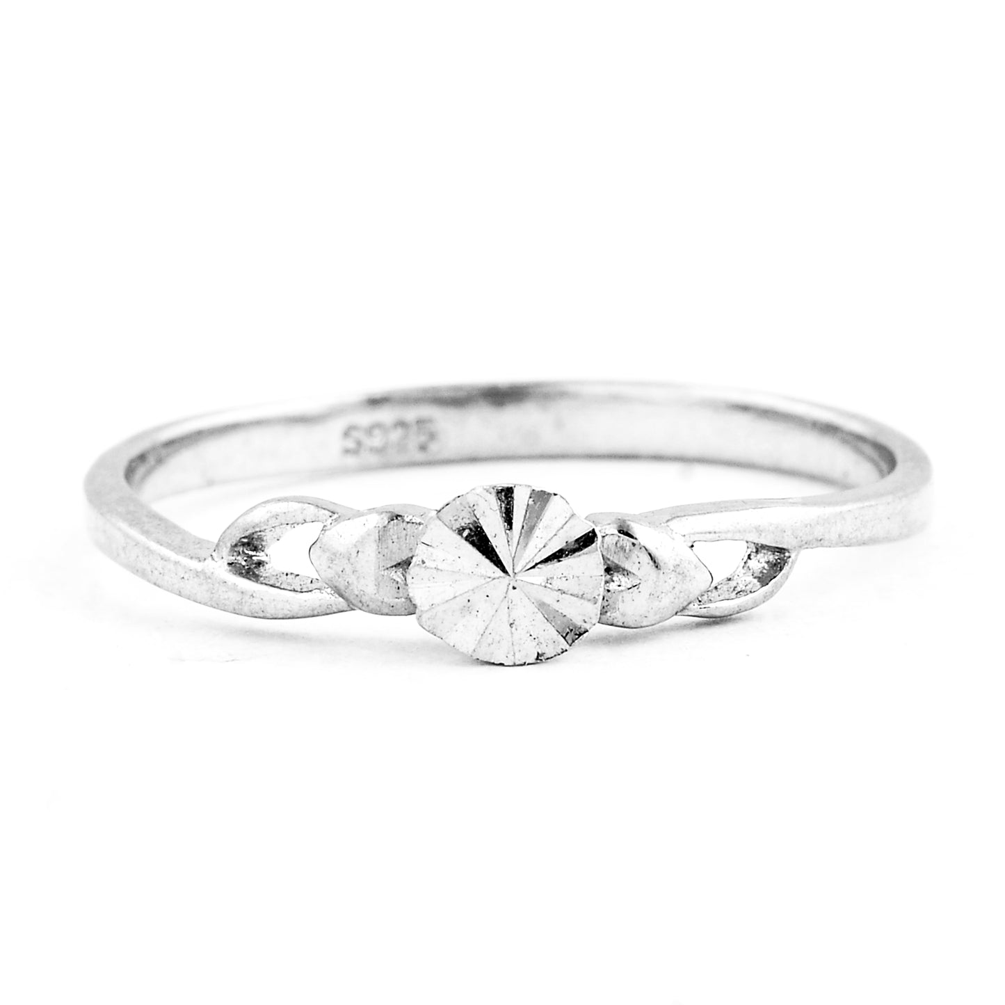 0.00 Ct Plain 925 Sterling Silver Ring
