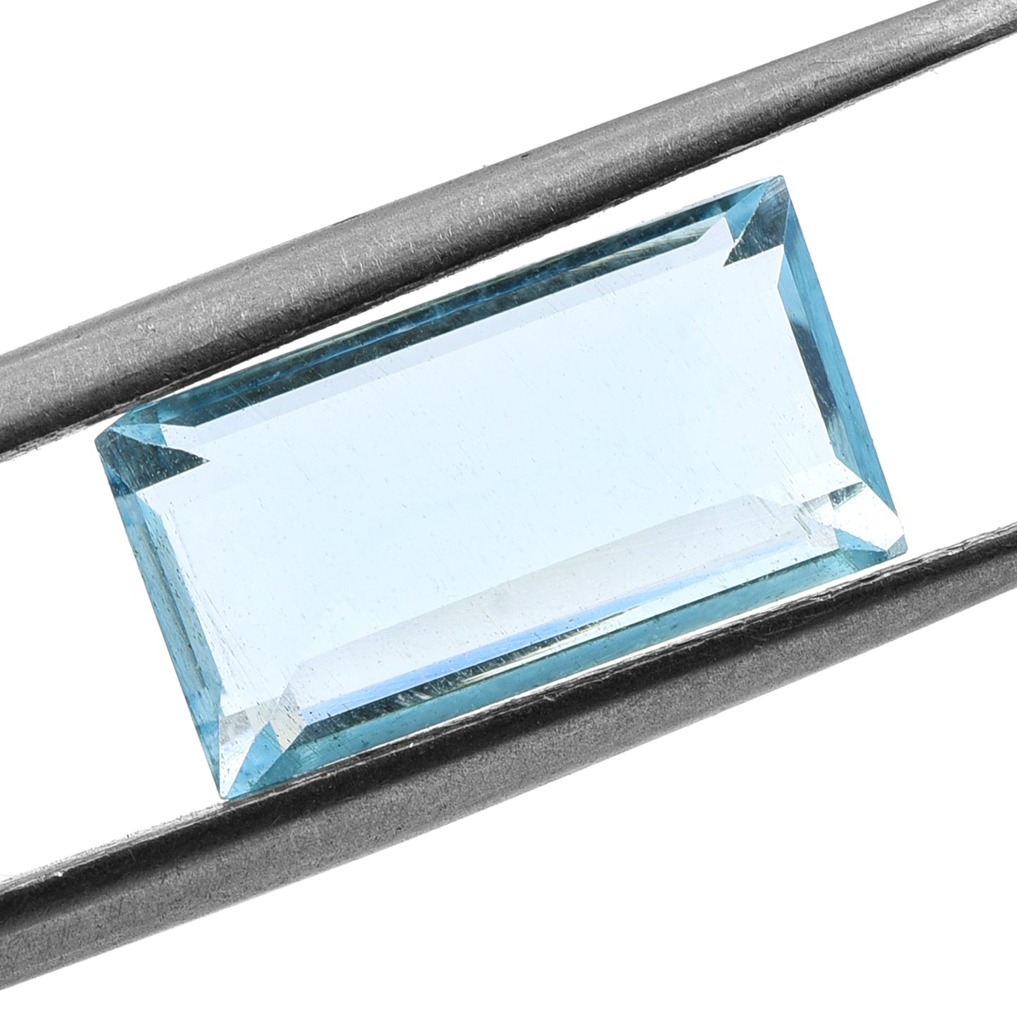 3.43 Natural Beryl Aquamarine Rectangular Step Cut Gemstone