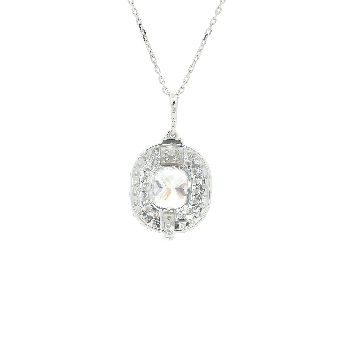 1.55 Carats Lab Grown Diamond 14K Gold Pendant