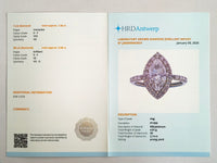 2.14 Carats Lab Grown Diamond 950 Platinum Ring