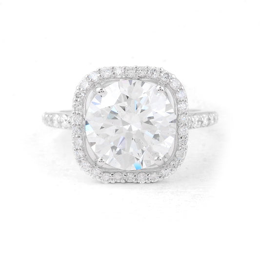 5.23 Carats Lab Grown Diamond 14K Gold Ring