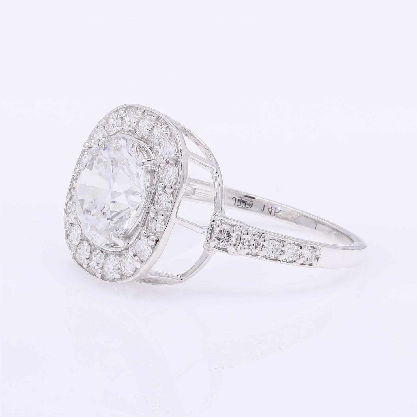 2.75 Carats Lab Grown Diamond 14K Gold Ring