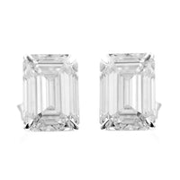 3.79 Carats Lab Grown Diamond 14K Gold Earrings