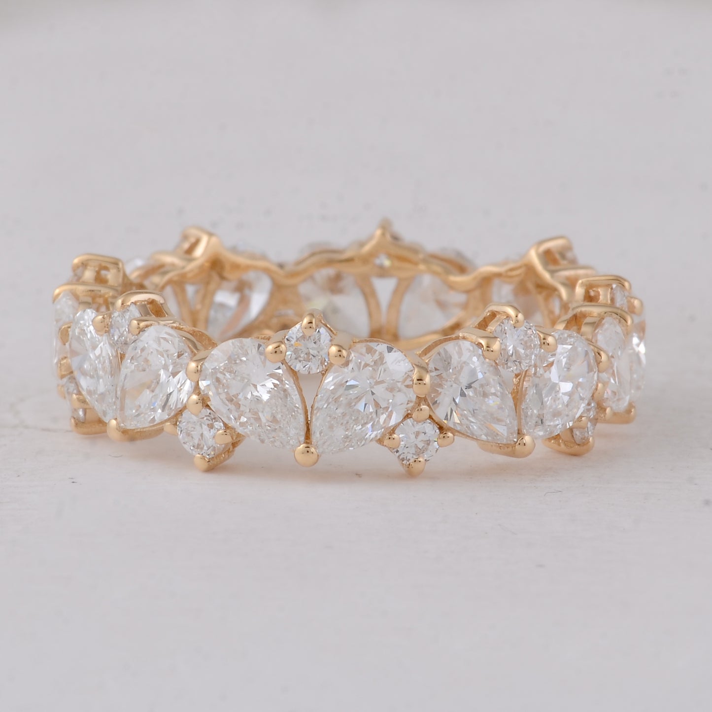 3.61 Carats Lab Grown Diamond 14K Gold Ring
