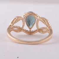1.35 Ct Pear Tourmaline 9K Gold Ring