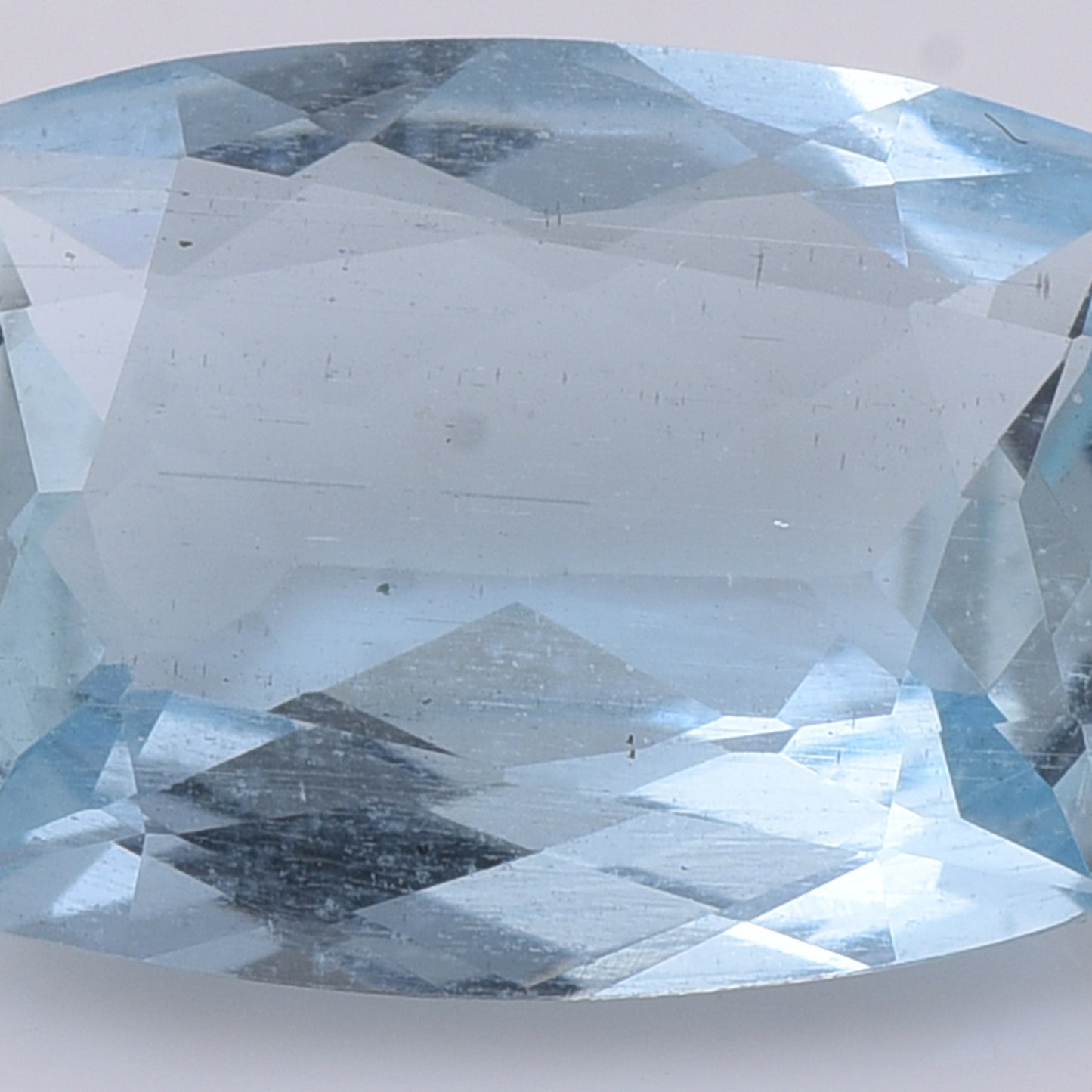 3.46 Natural Beryl Aquamarine Rectangular Cushion Mixed Cut Gemstone