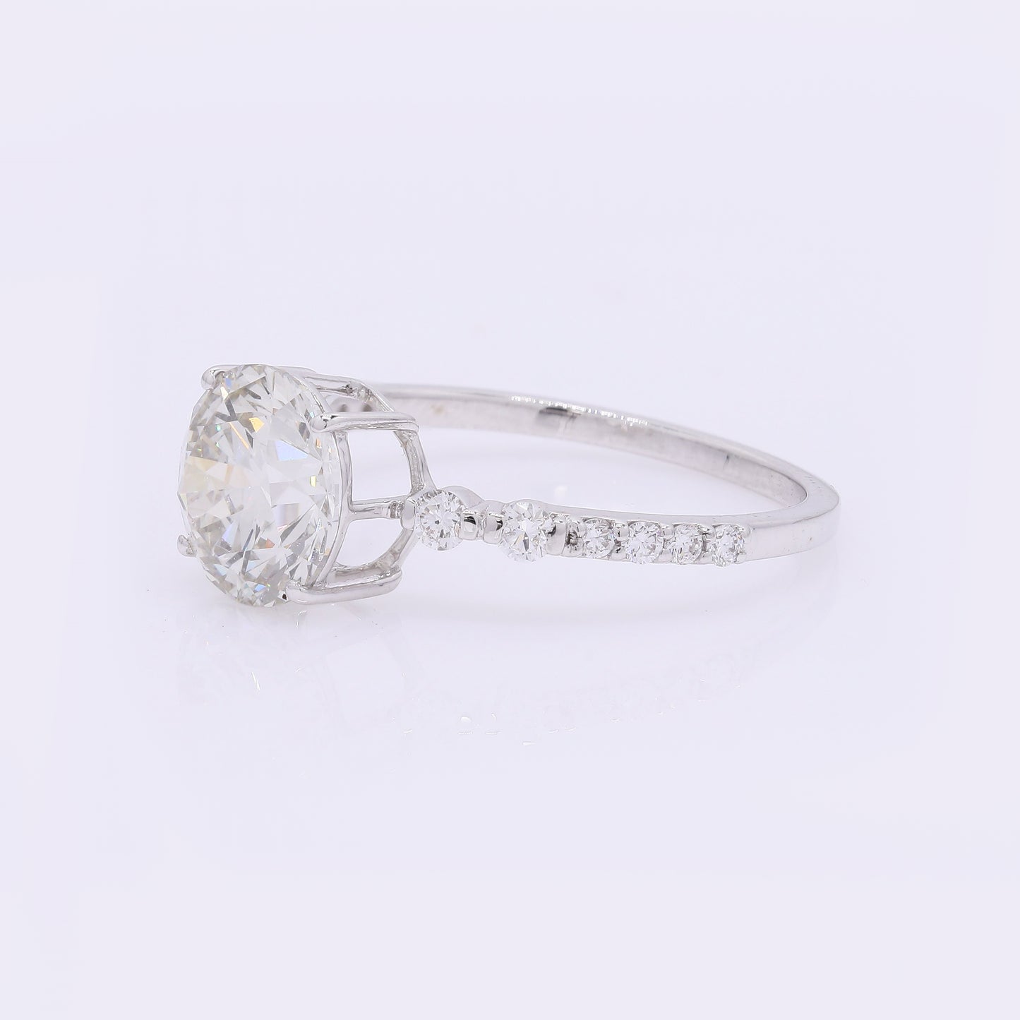 2.34 Carats Lab Grown Diamond 14K Gold Ring