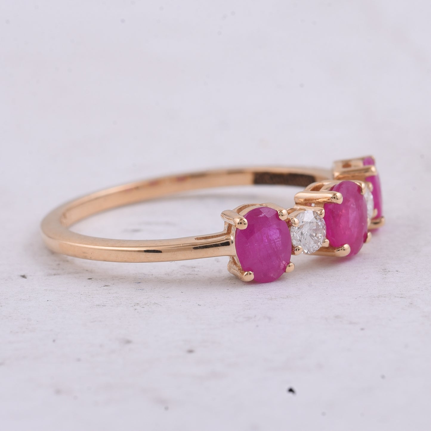 1.01 Ct Oval Natural Ruby 14K Gold Ring