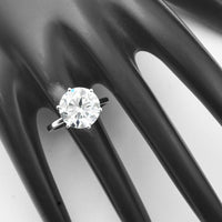 6.08 Carats Lab Grown Diamond 14K Gold Ring