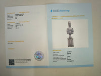 3.47 Carats Lab Grown Diamond 14K Gold Pendant