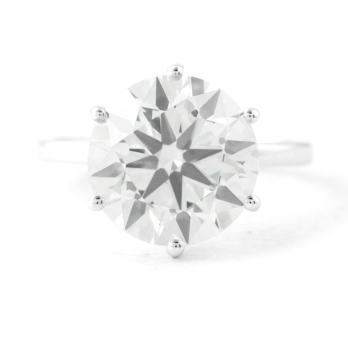 6.08 Carats Lab Grown Diamond 14K Gold Ring