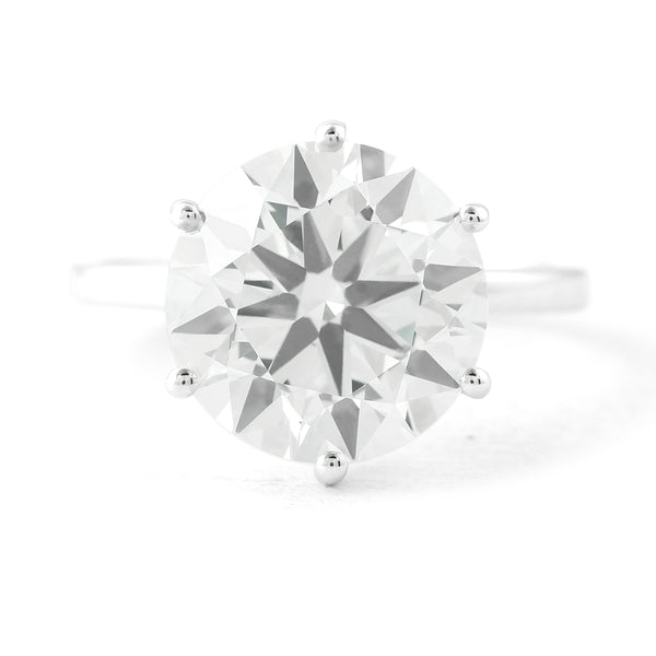 6.08 Carats Lab Grown Diamond 14K Gold Ring