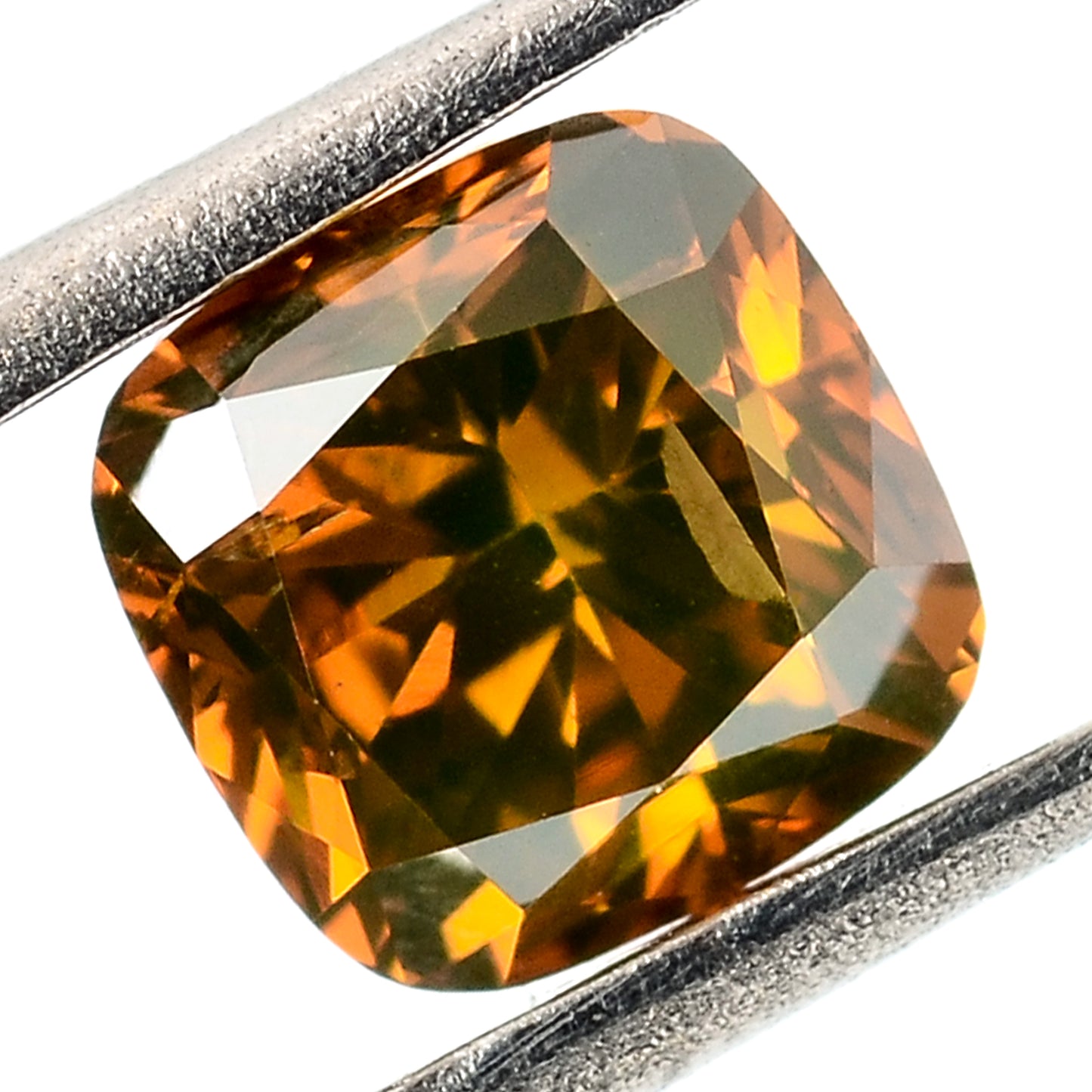 0.35 Carat Red Diamond Cushion Loose Gemstone