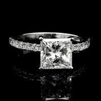 2.19 Carats Lab Grown Diamond 14K Gold Ring
