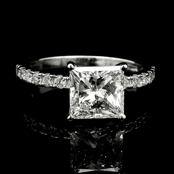 2.19 Carats Lab Grown Diamond 14K Gold Ring