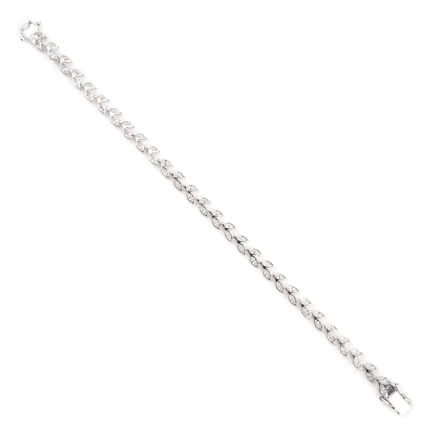 6.43 Carats Lab Grown Diamond 14K Gold Bracelet
