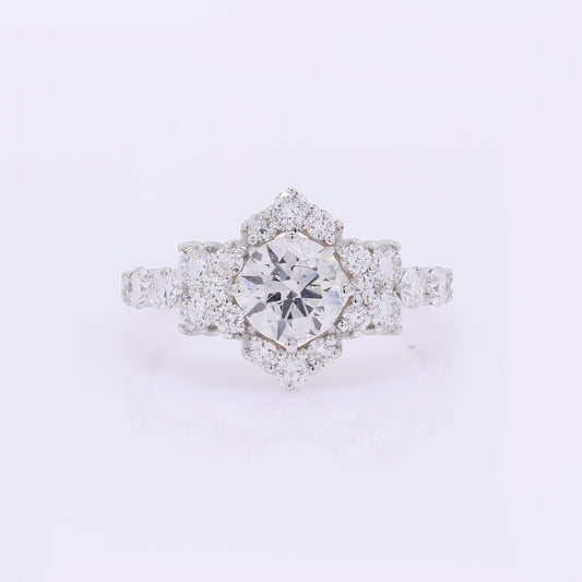 2.29 Carats Lab Grown Diamond 14K Gold Ring
