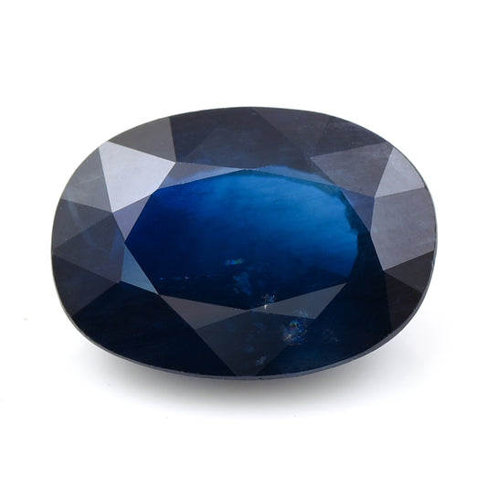 9.4 Natural Corundum Sapphire Oval Mixed Cut Gemstone