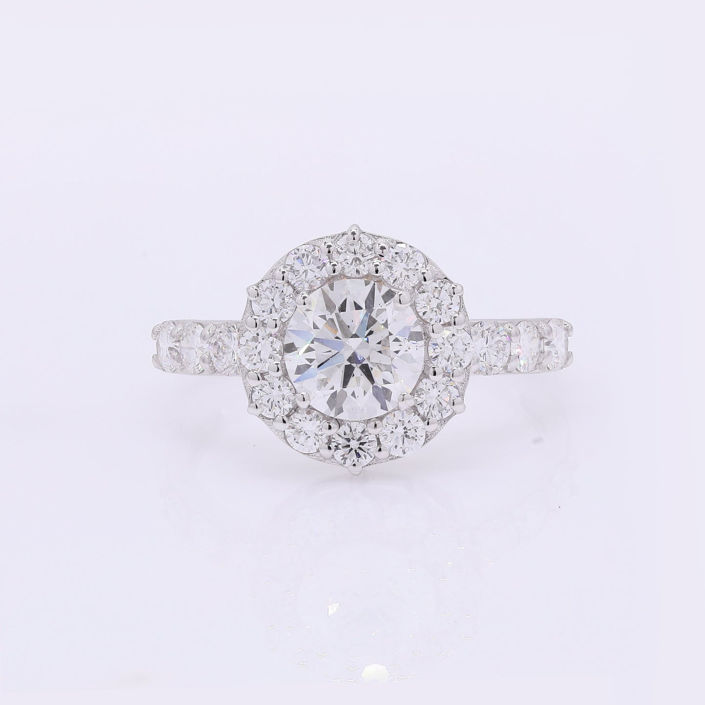 1.98 Carats Lab Grown Diamond 14K Gold Ring