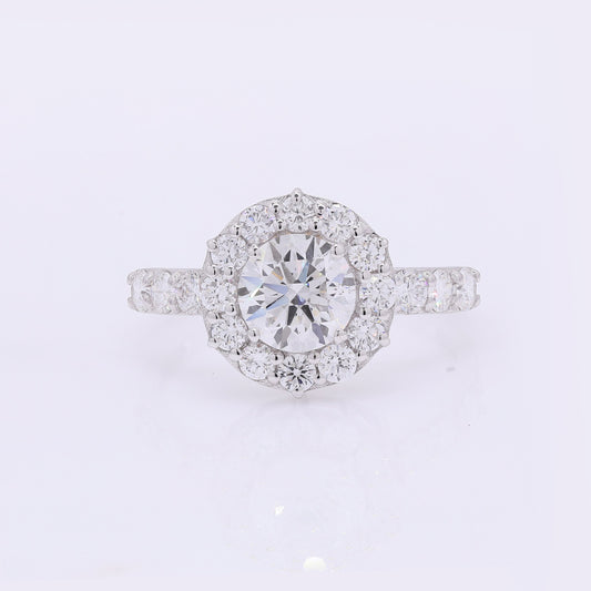 1.98 Carats Lab Grown Diamond 14K Gold Ring