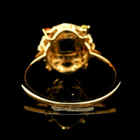1.13 Ct Square Multi Tourmaline 14K Gold Ring