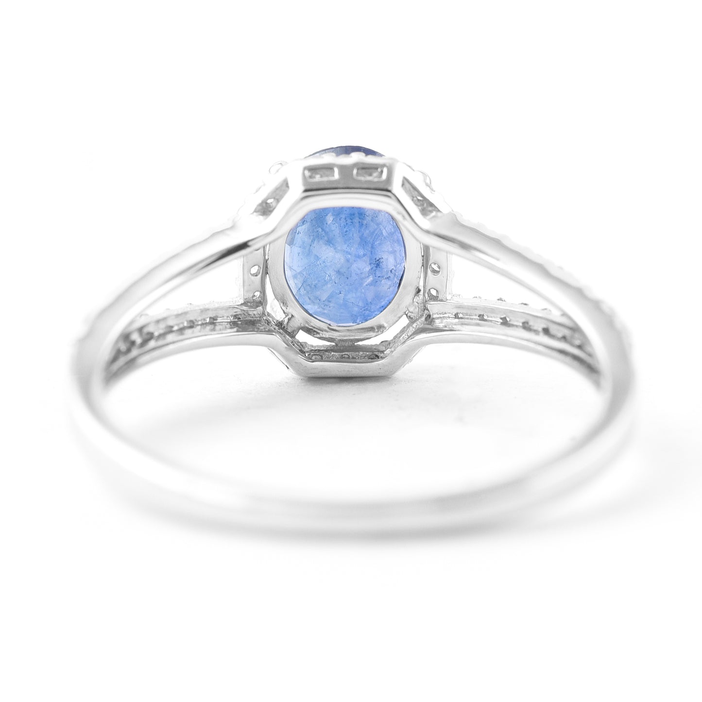 1.68 Ct Oval Mixed Cut Natural Sapphire 950 Platinum Ring