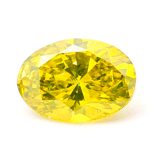 0.54 Yellow Diamond Oval Loose Diamond