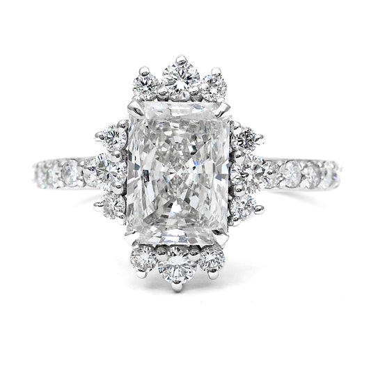 2.96 Carats Lab Grown Diamond 14K Gold Ring