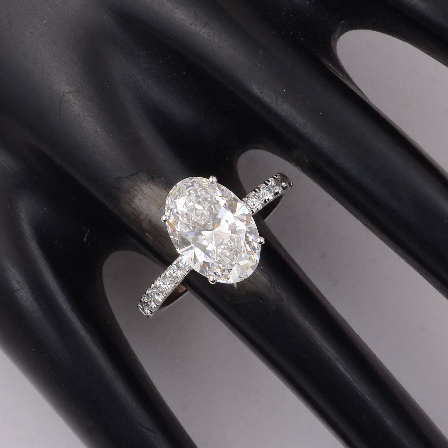 2.87 Carats Lab Grown Diamond 14K Gold Ring
