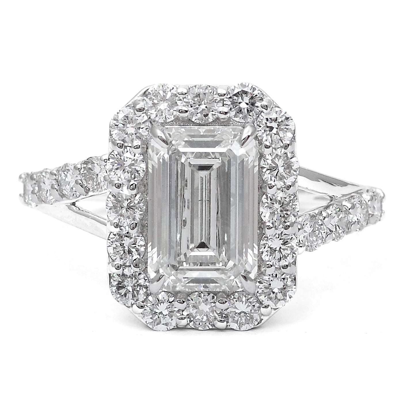 2.99 Carats Lab Grown Diamond 14K Gold Ring